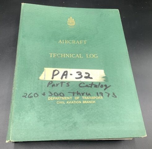Piper Technical Log PA32-260 PA32-300 Cherokee Hardback (1973) 753-689