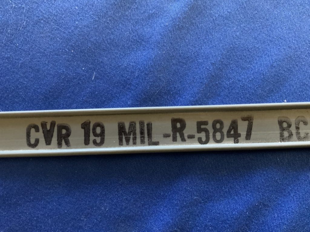 Cover Outboard Seat Track – Gray Nonmetallic Channel 40FT P/N: CVR191MA