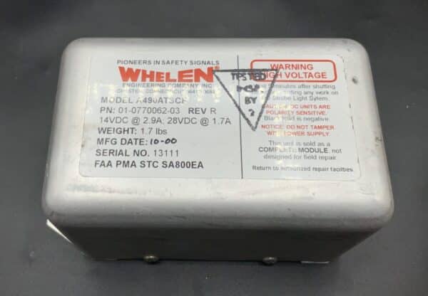Whelen Strobe Light Power Supply P/N 01-770062-03