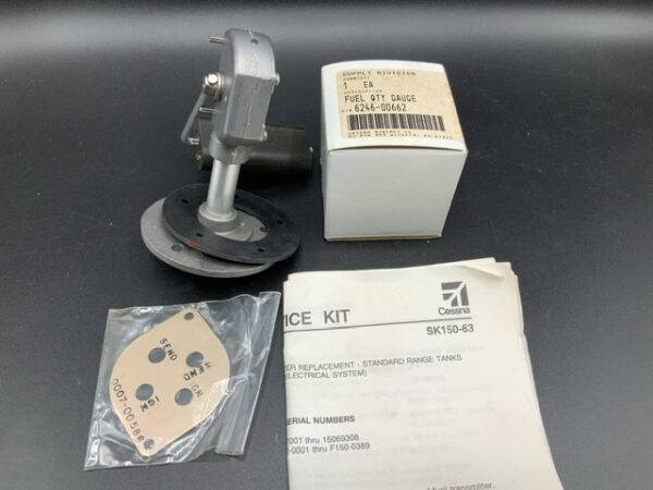 Cessna 150 RH Fuel Gauge & Transmitter Kit P/N SK150-63 Alt: 7740-00419, 6246-00662 & 0007-00586