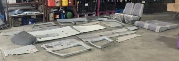 New Beechcraft Duchess Interior - Front/Back eats, Carpet, Paneling, Glareshield, Plastics, Headliner, Bulkhead & More