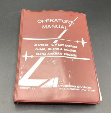 Lycoming Operating Manual